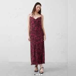 Banana Republic Burgundy Slip Dress